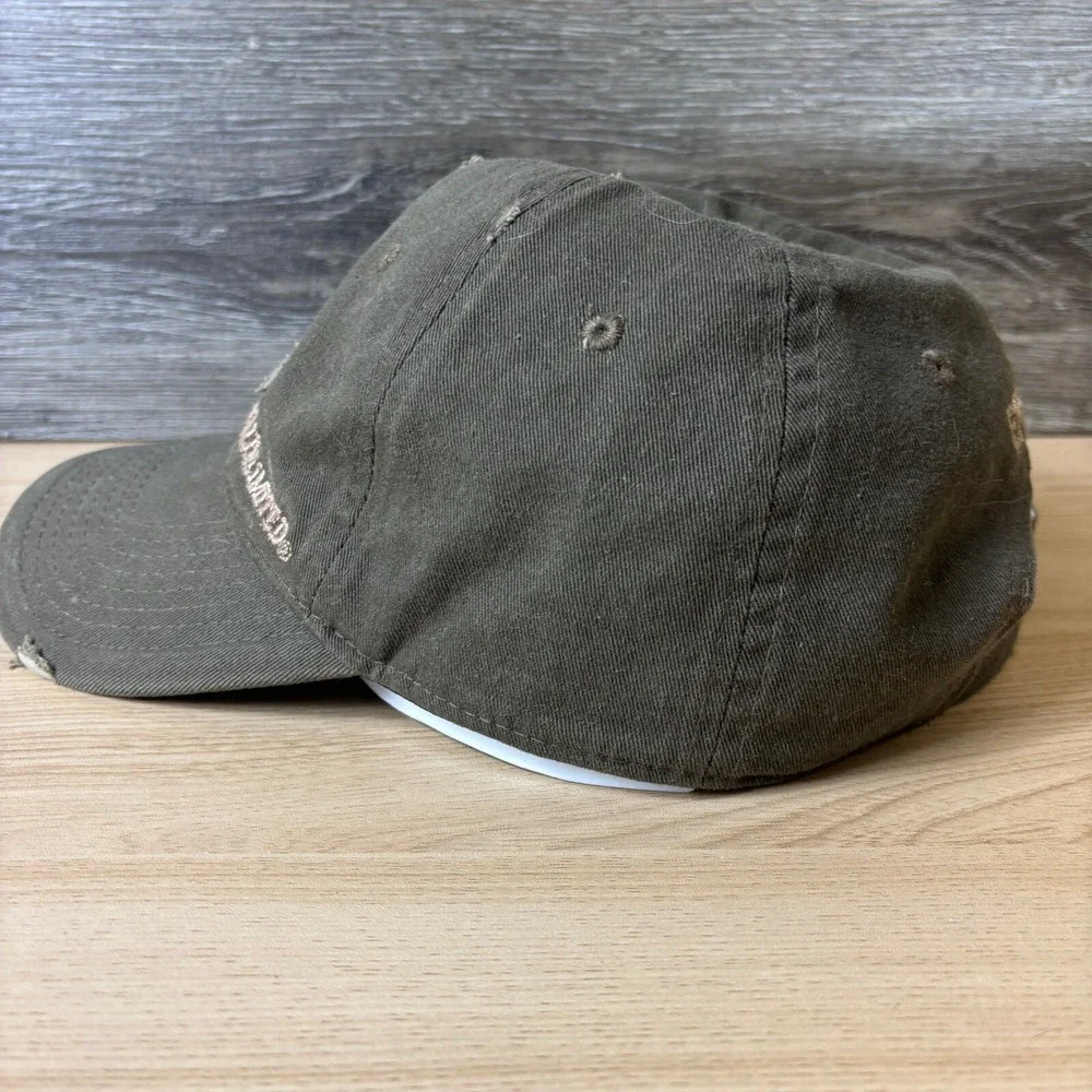 Ducks Unlimited Hat Cap Strap Back One‎ Size Brown Hunting Outdoors Distressed